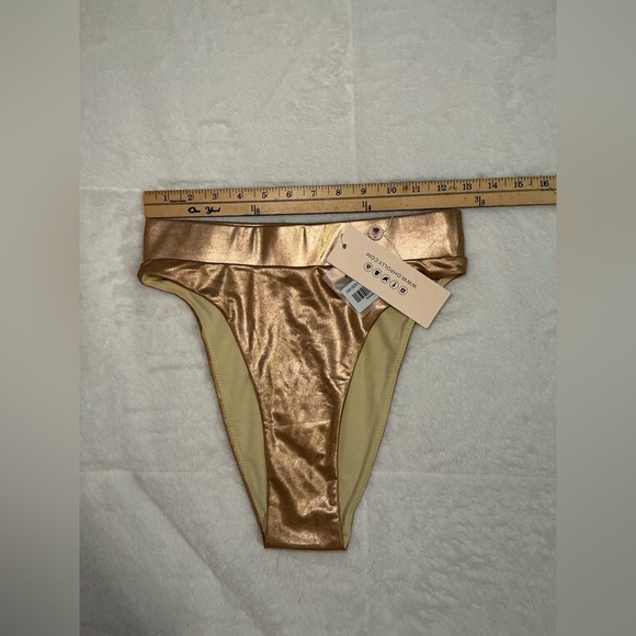 Oh Polly Gold Bikini Bottom - Picture 3 of 9